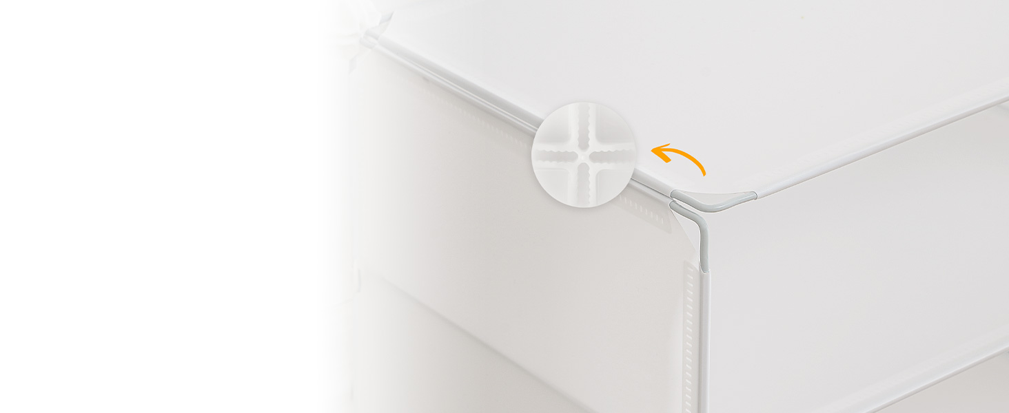 Ayakkabılık, 6 Kapılarla Küpler Ayakkabı Organizatörü, Plastik Panel Ayakkabı Depolama Dolabı 24 Ayakkabı Çiftleri, Dolap için, Giriş yolu, Koridor, Beyaz