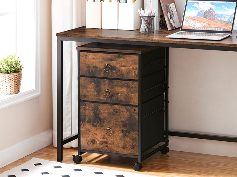 خزانة الملفات المتنقلة, حامل الطابعة المتداول مع 3 أدراج, خزانة المكتب