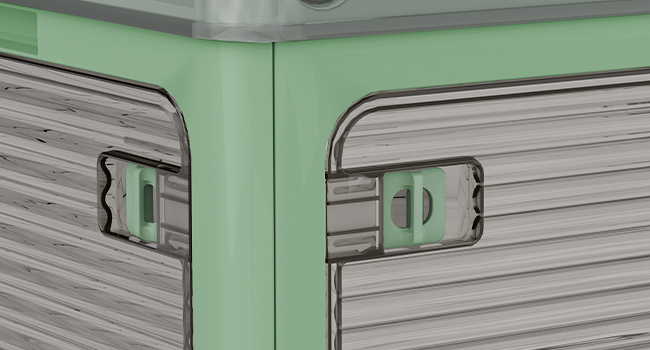 Zusammenklappbarer Speicherbehälter