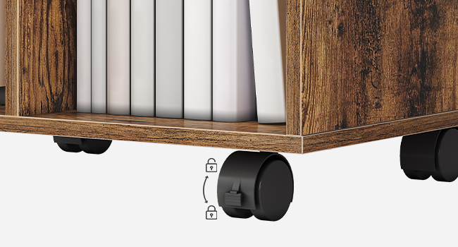 Kancelária bočného spisu skrinky s zásuvkou a nabíjacím portom USB, Moderná stojan na tlačiarni a počítačový hostiteľský stojan s otvorenými úložnými policiami, pre domácu kanceláriu