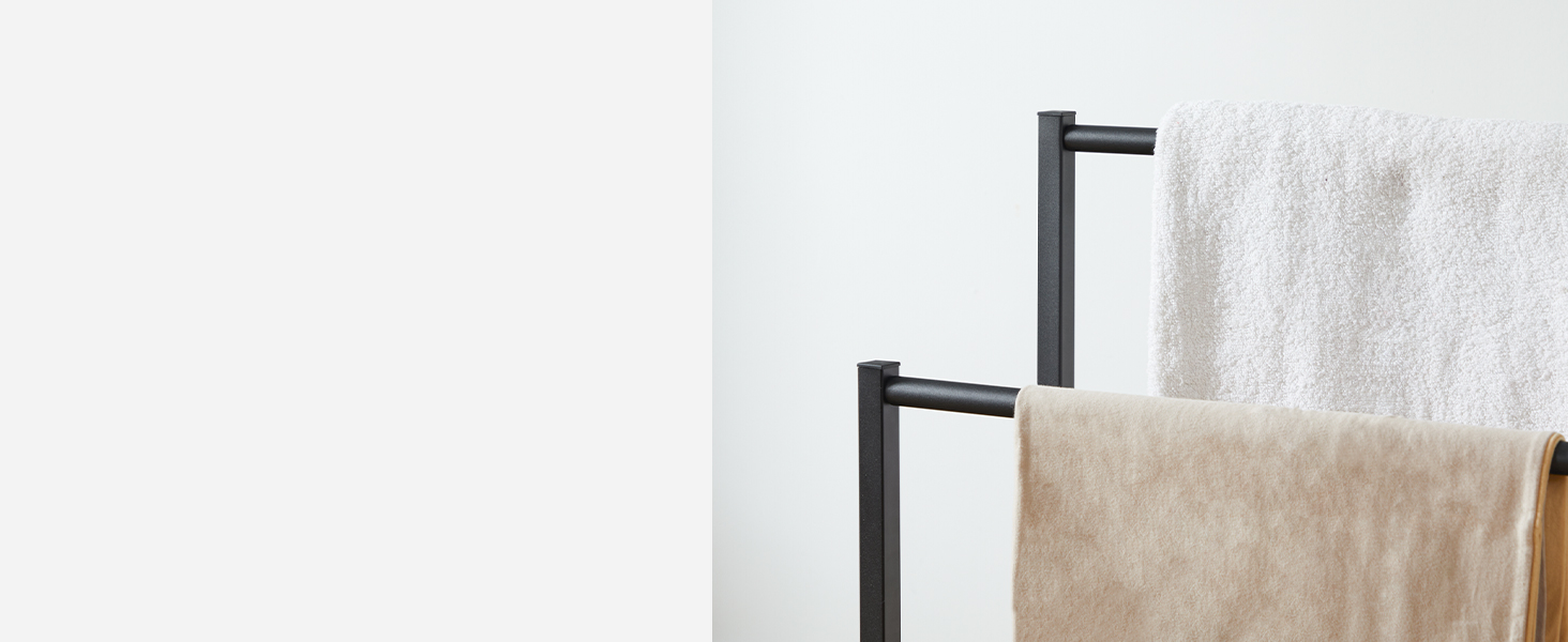 freestanding towel rack
