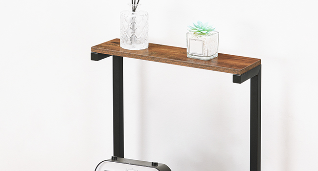 Приставной столик с розеткой и ящиками