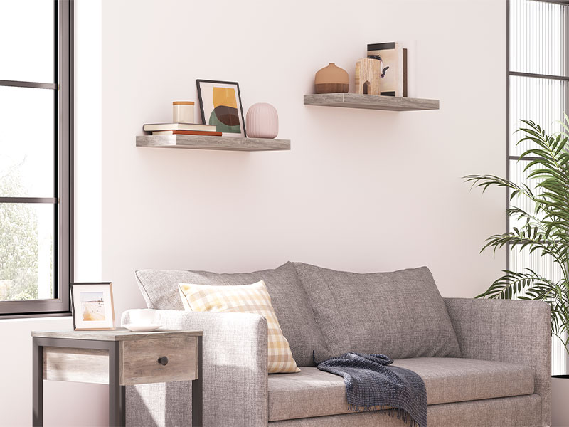 مجموعة رف الجدار من 2