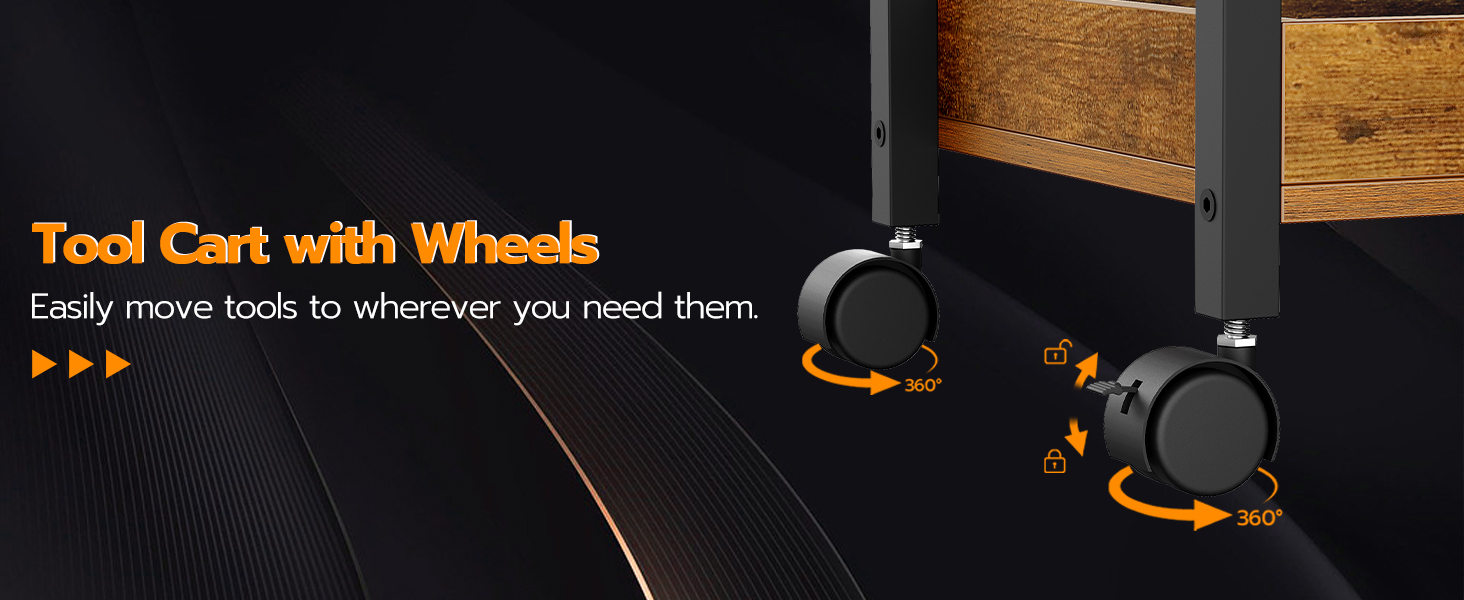 organisateur d'outils roulants