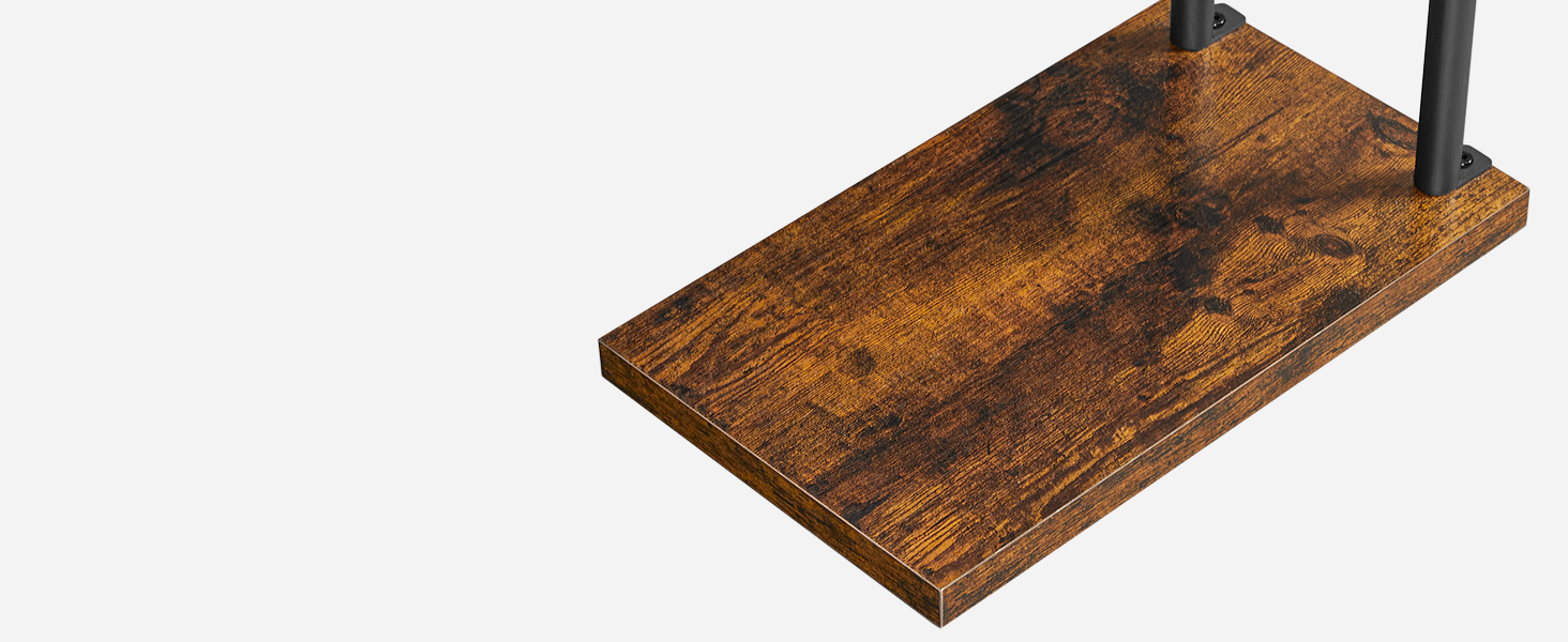 portasciugamani da terra, 40 x 24 X 80.5 cm, rastrellone coperta con scaffale, rack decorativo, porta asciugamani, bagno, lavanderia, camera da letto, soggiorno, rustico marrone e nero