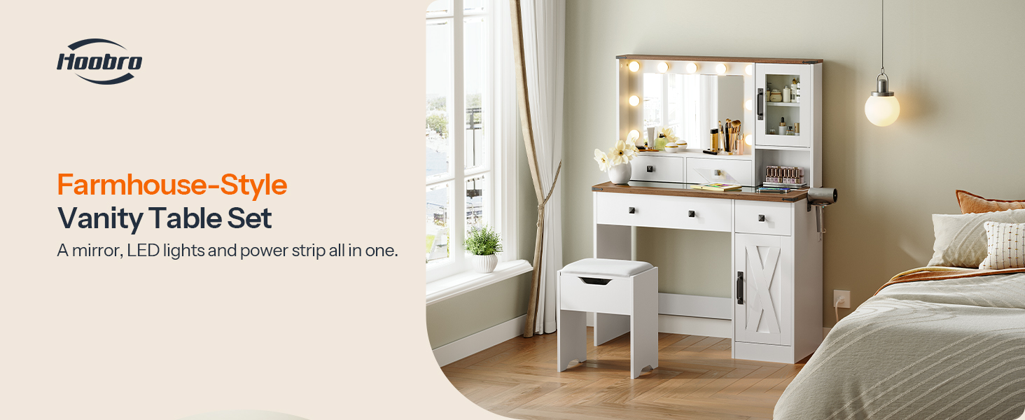 ensemble de coiffeuse