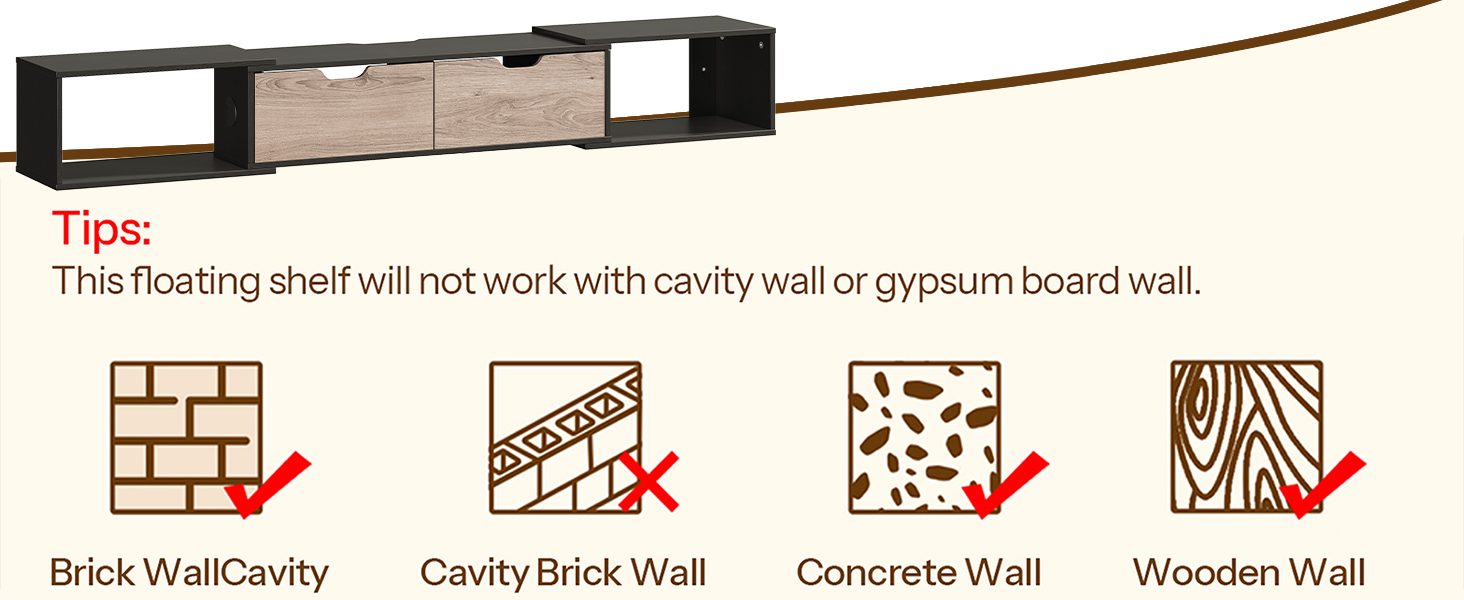 Supporto TV galleggiante