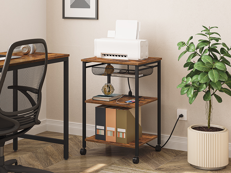 موقف الطابعة, 3 عربة طابعة الطبقة مع محطة الشحن, رف الطابعة الطابعة الصناعية مع درج التخزين, للمكتب المنزلي