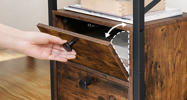 tavolino porta telefono con cassetti