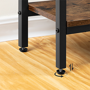 Konsolitaulukko sähköpoistoilla ja USB -portteilla, kapea sisäänkäynnin pöytä latausasemalla, sohvapöytä sohvan takana, sisäänkäynnille, käytävällä, eteinen, maalaismainen ruskea