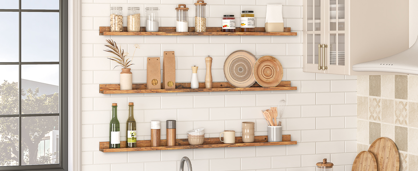 étagères flottantes