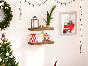 Ensemble de plate-forme murale de 2