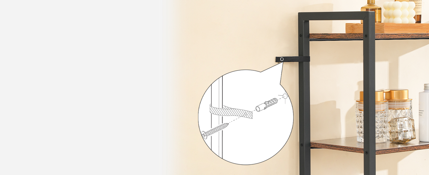  au-dessus du rangement des toilettes