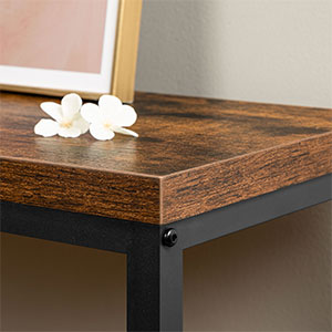 طاولة وحدة التحكم, طاولة أريكة ضيقة, 63" جدول المدخل, طاولة كونسول طويلة جدًا, خلف الأريكة, طاولة مدخل نحيفة للبهو, غرفة الجلوس, غرفة نوم, ريفي البني والأسود