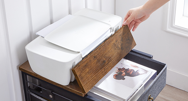 حامل الطابعة المتداول, للملفات بحجم A4/Letter, درج المنسوجات