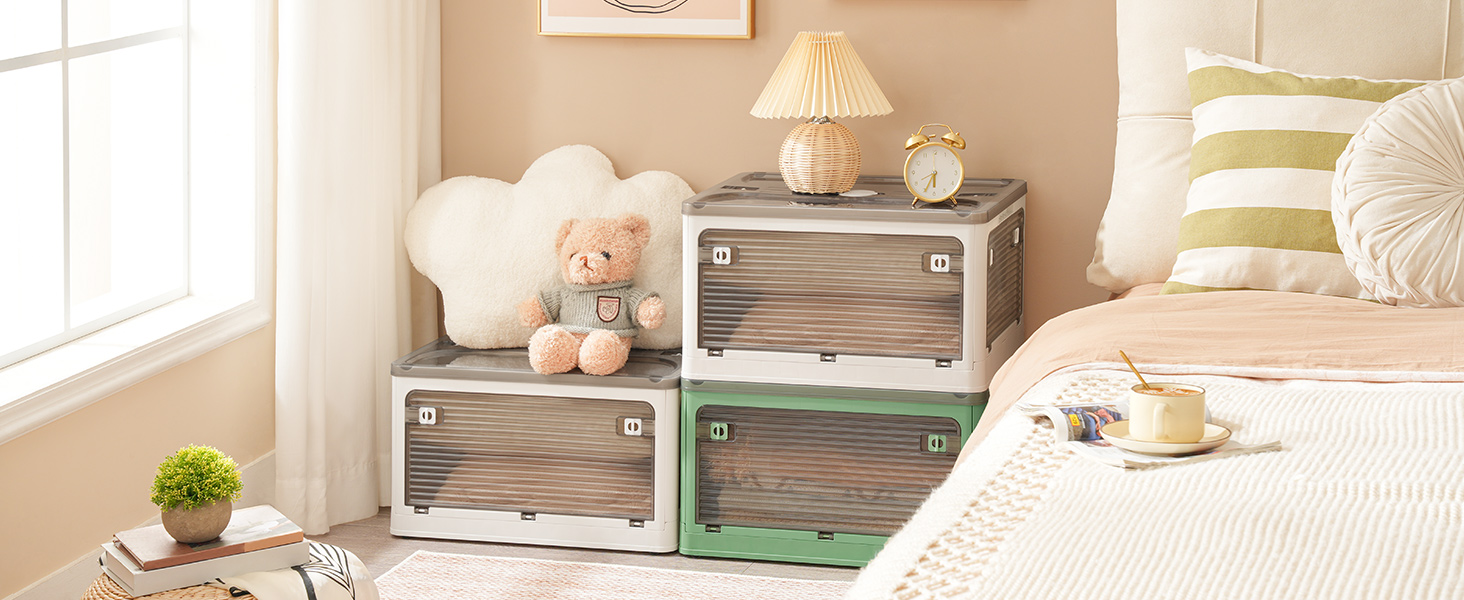 صناديق تخزين بلاستيكية مع اغطية