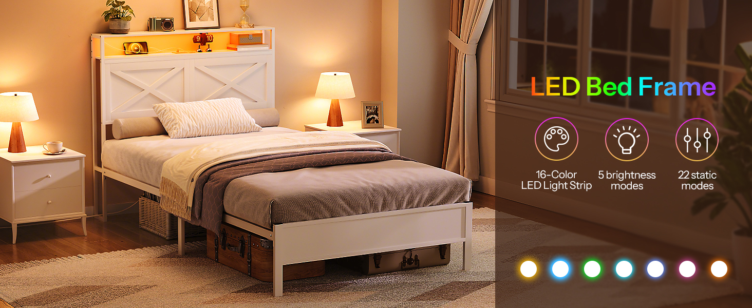 gemello del telaio del letto