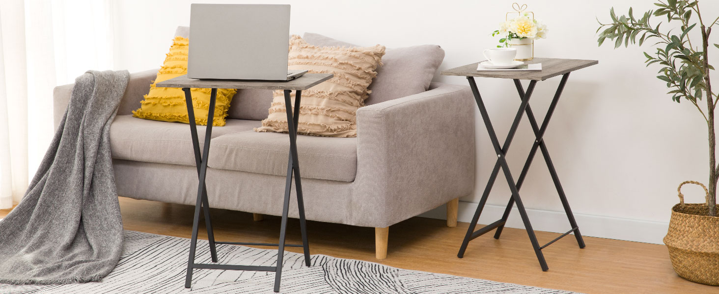 Klapperzentische faltete TV -Tabletttische