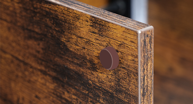 Nuetsstand mat Opluedstatioun, 3 Tier End Dësch mat USB Ports an Outlets, schmuel Säit Tabelle mat Späichere Stol, Kleng Sofa Bettplaz fir kleng Plazen, Schlofkummer, rustikal brong