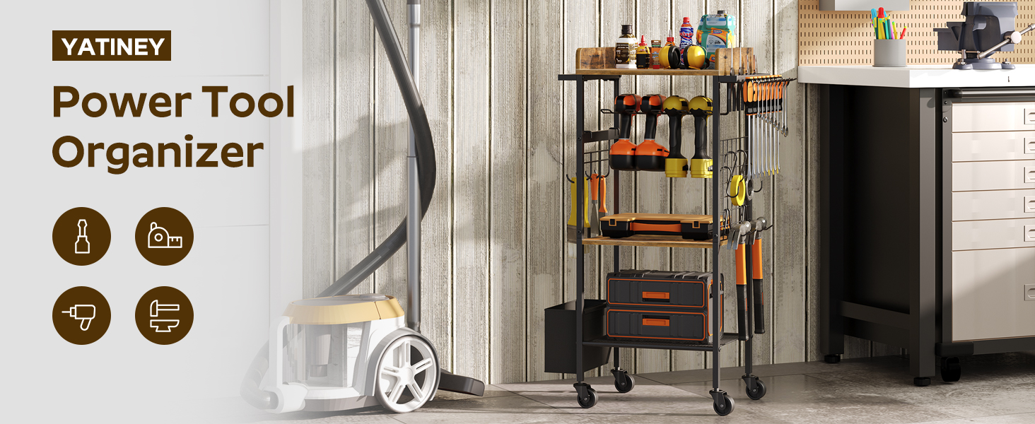 Power Tool Organizer Cart