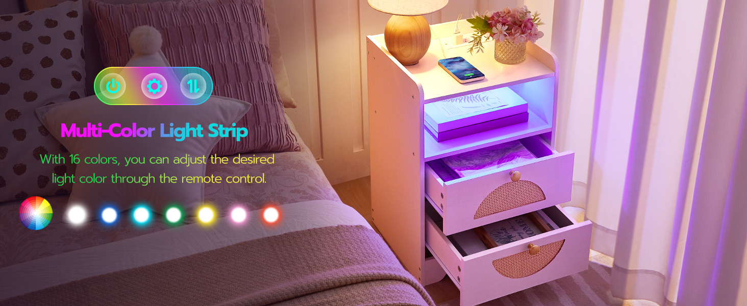 طاولة نهاية مع محطة شحن