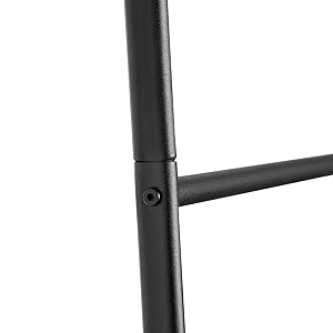 Ketowa drabina, wieszak na ręczniki, 5-półka drabiny warstwy, dekoracyjny szaf, 5 haczyki, Pusta trzyma, Stojak na łazienkę, czarny