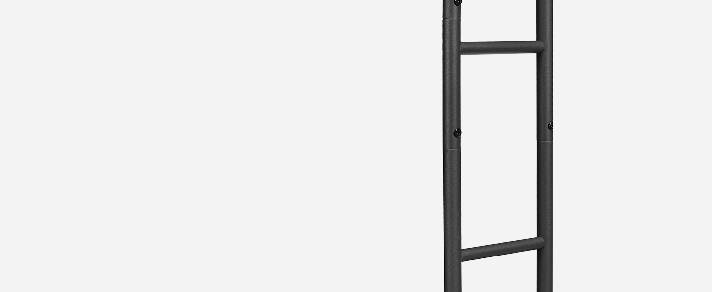 portasciugamani da terra, 40 x 24 X 80.5 cm, rastrellone coperta con scaffale, rack decorativo, porta asciugamani, bagno, lavanderia, camera da letto, soggiorno, rustico marrone e nero