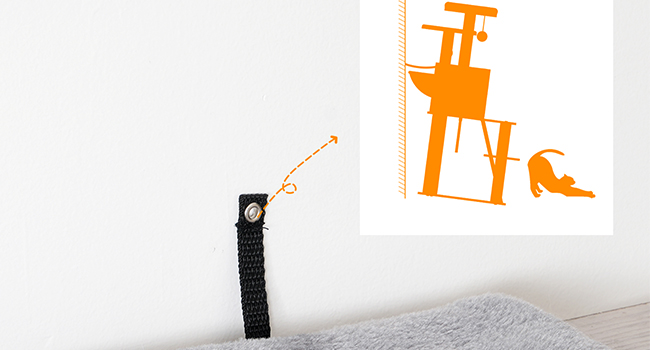 cat tree for indoor cats, 44 inches cat tower wooden, modern cat condo with cat scratching posts, multi-level cat play house with cat hammock, 2 top perches, toy balls, greige