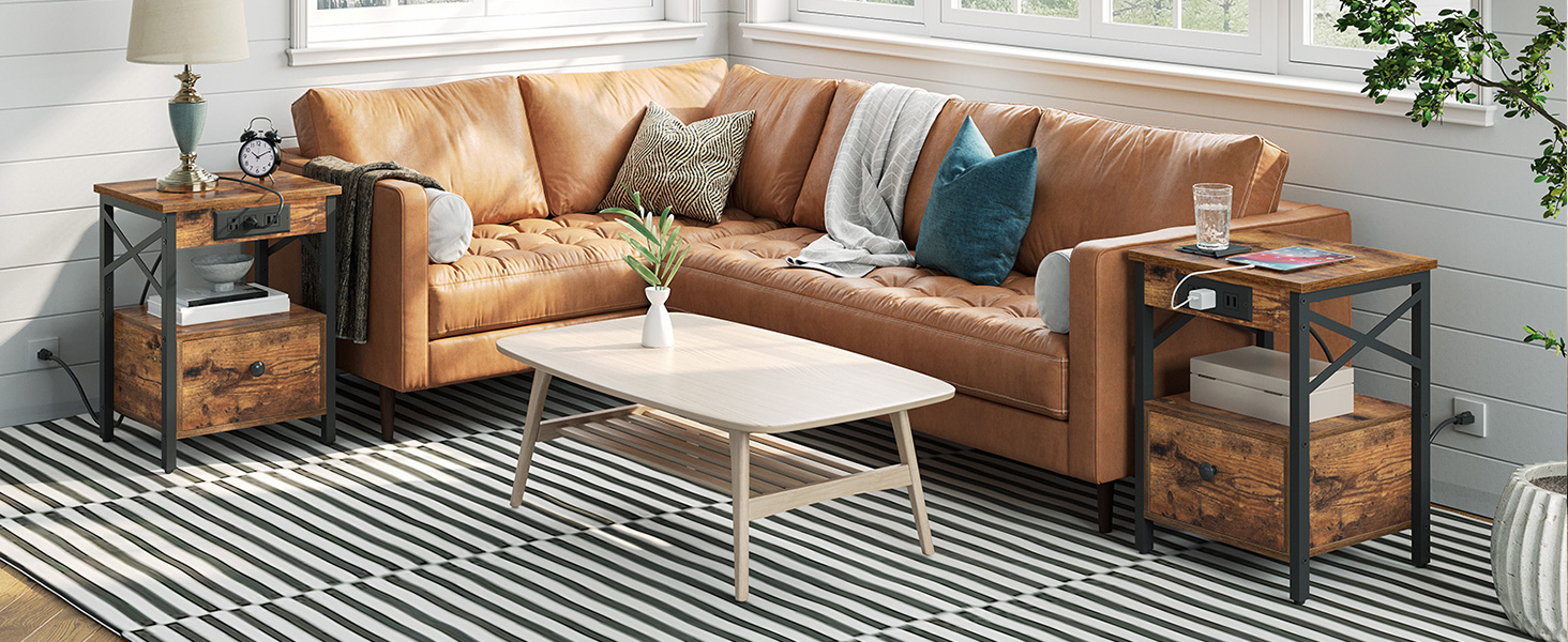 nachtkastje met laadstation